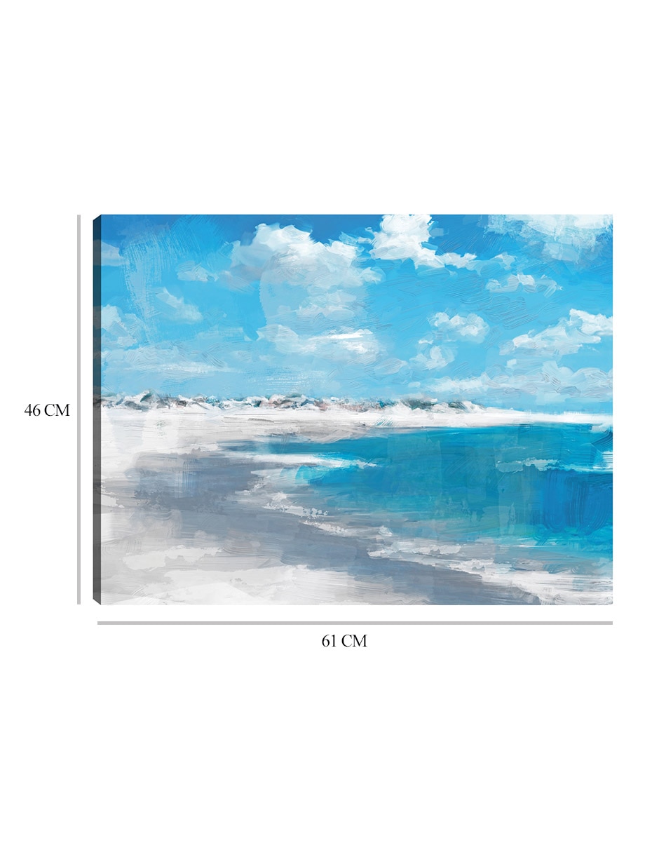 Cuadro decorativo Marea baja técnica mixta Playas 2