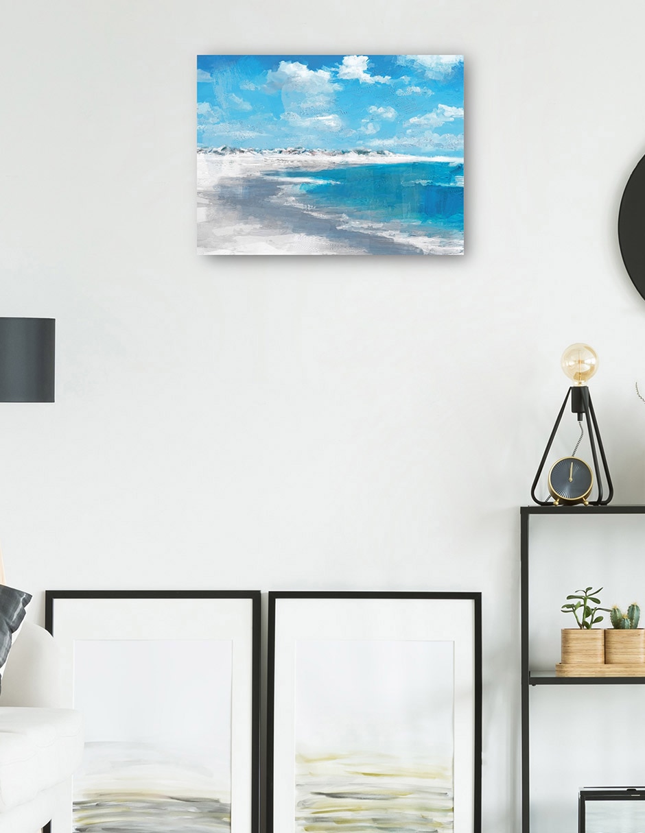 Cuadro decorativo Marea baja técnica mixta Playas 3