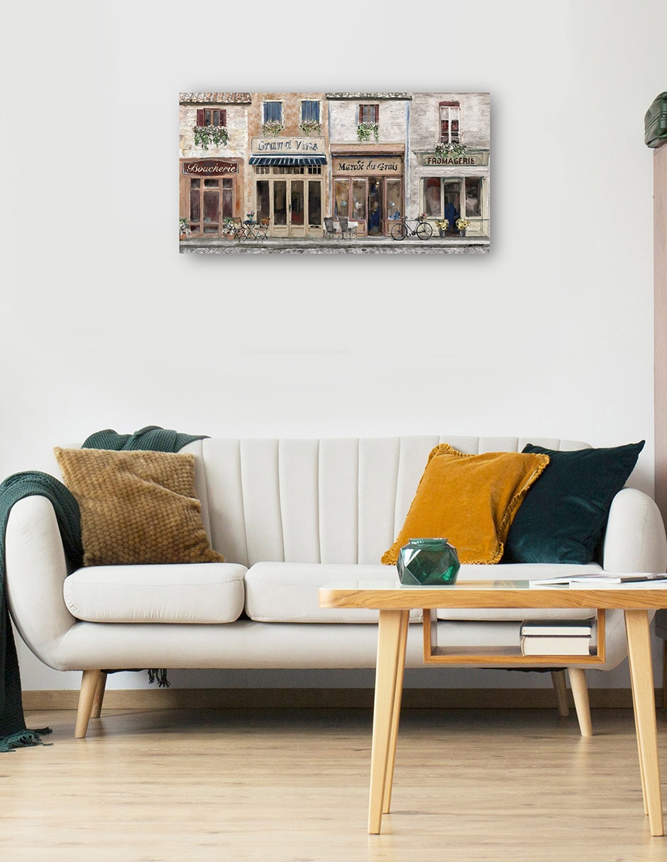 Cuadro decorativo Mercado técnica mixta Lugares 5