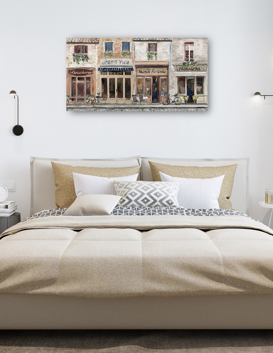Cuadro decorativo Mercado técnica mixta Lugares 6