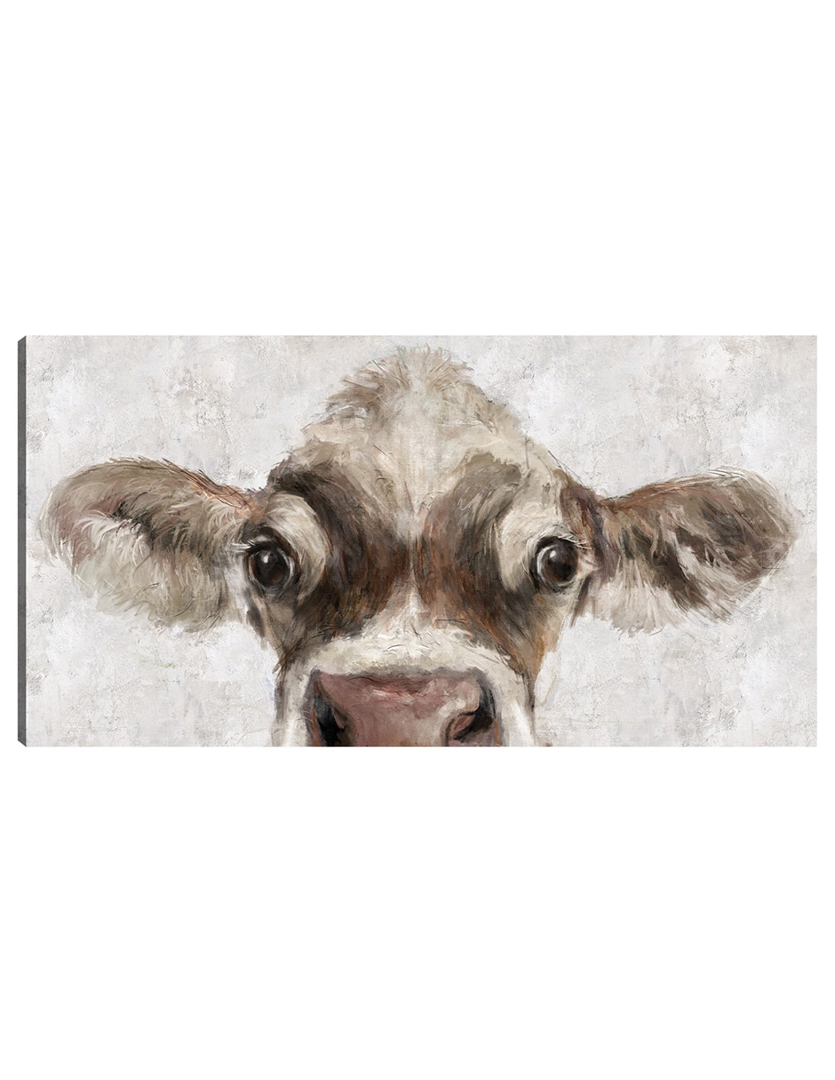 Cuadro decorativo Mirada de vaca técnica mixta Animales Domésticos Cuadro decorativo Mirada de vaca técnica mixta Animales Domésticos