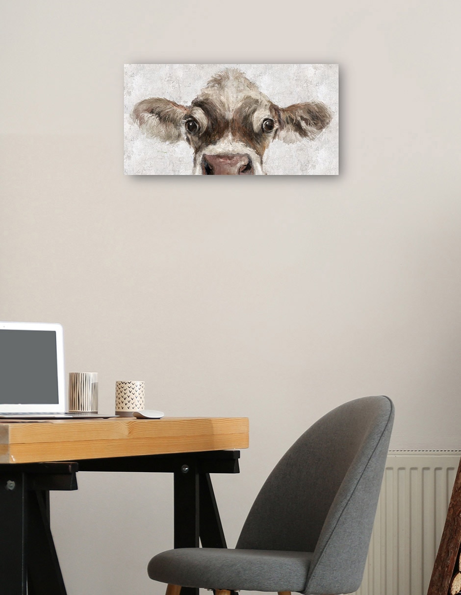 Cuadro decorativo Mirada de vaca técnica mixta Animales Domésticos 2