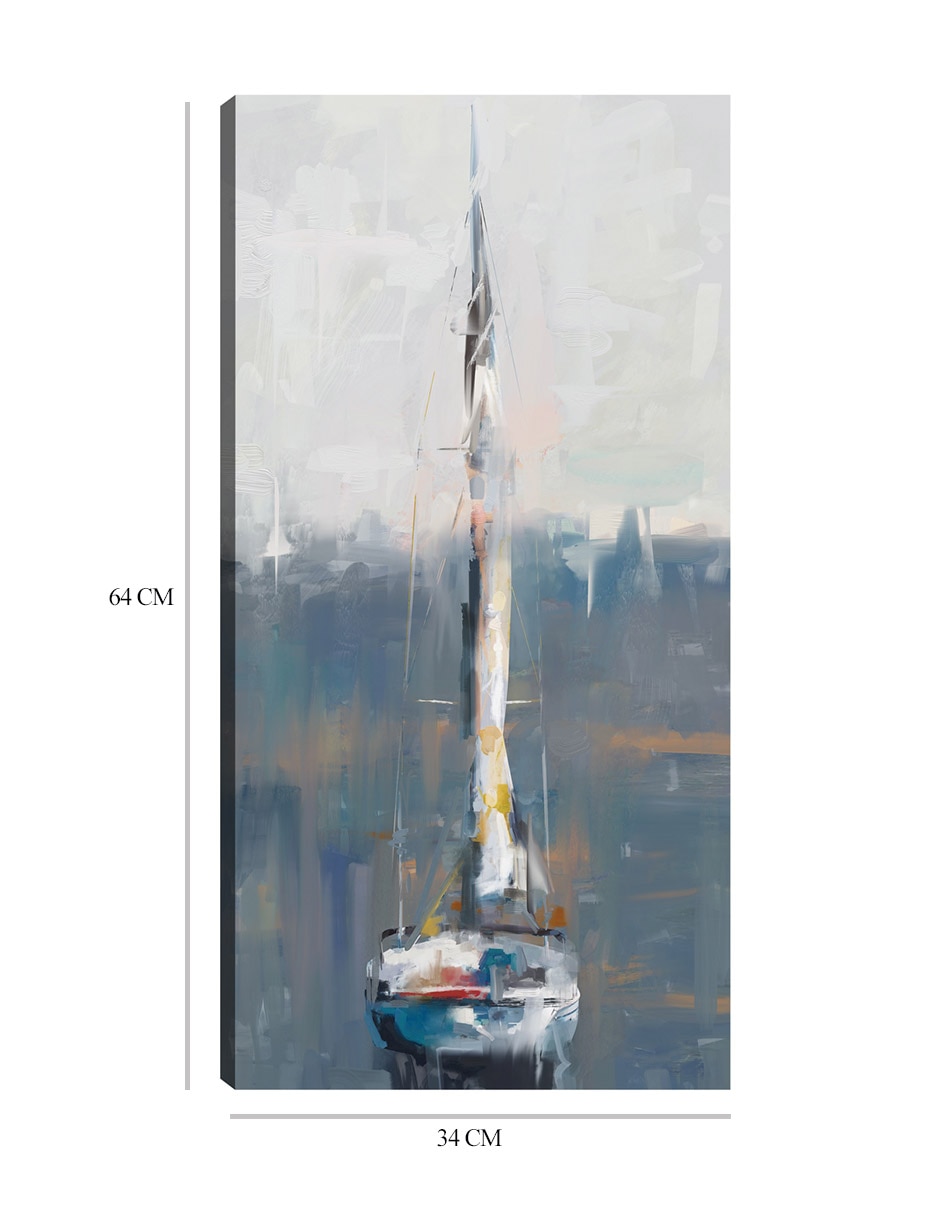 Cuadro decorativo Mástiles matutinos I técnica mixta Navegación 9
