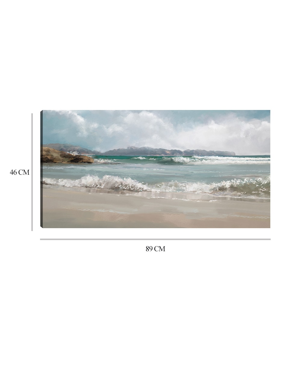 Cuadro decorativo Mareas matutinas técnica mixta Playas 2