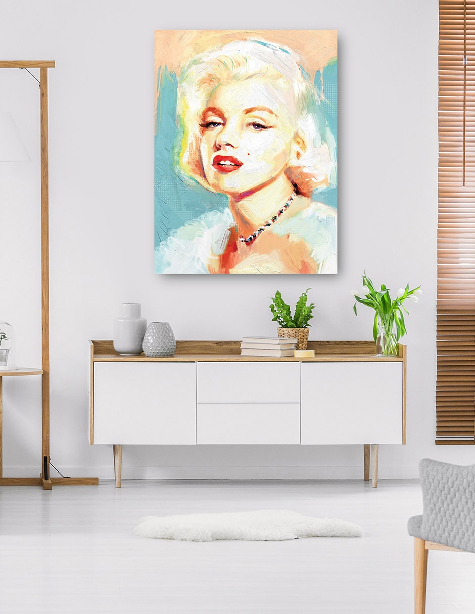 Cuadro decorativo Norma Jeane técnica mixta Gente 7