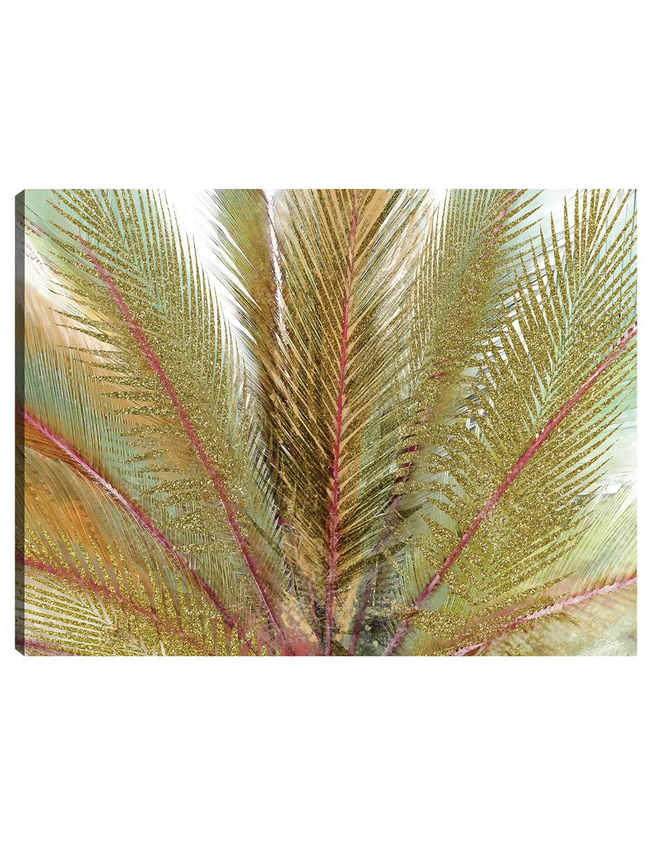 Cuadro decorativo Oros de la isla II técnica mixta Palmas