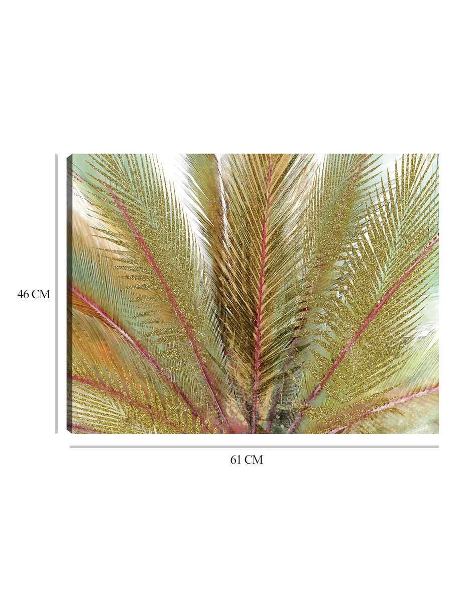 Cuadro decorativo Oros de la isla II técnica mixta Palmas 2
