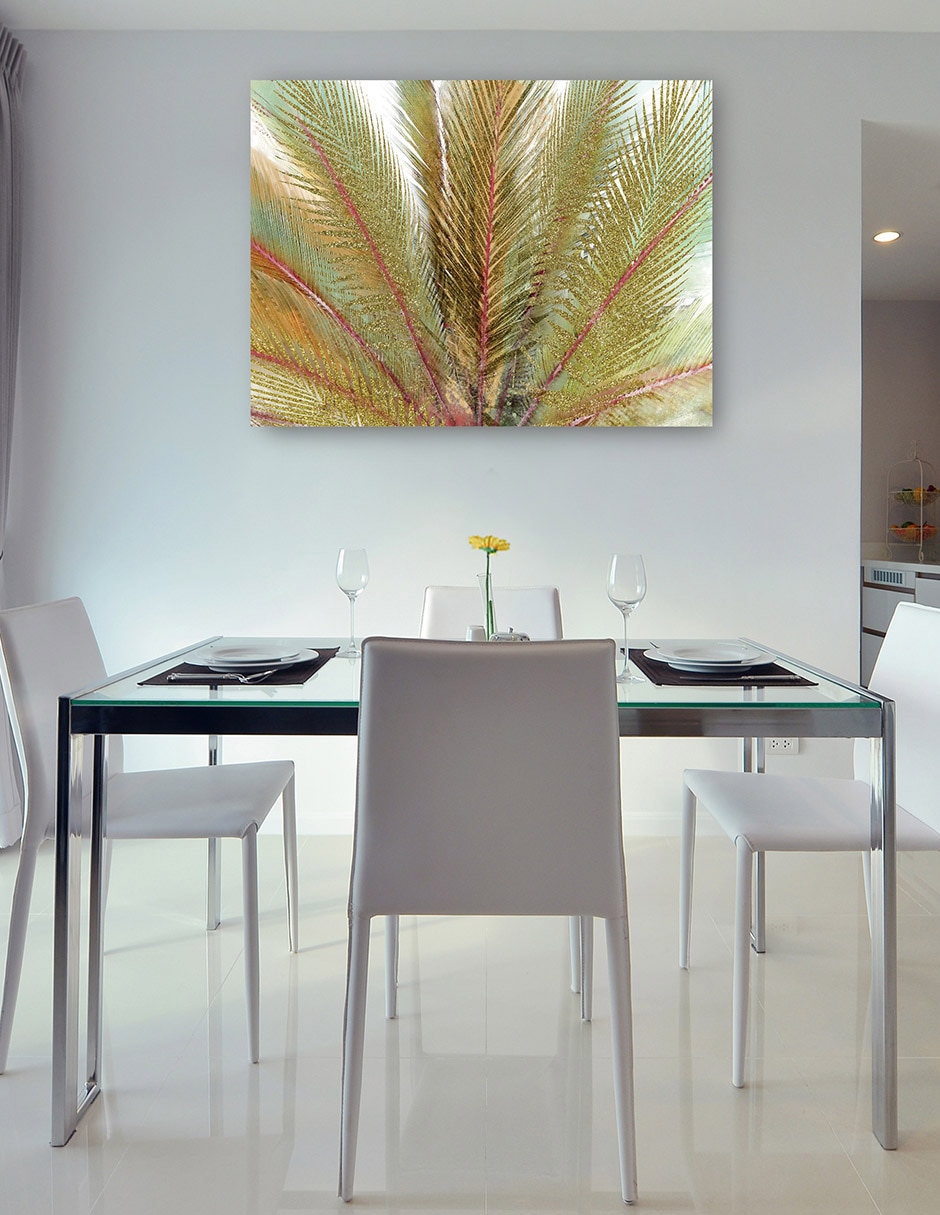 Cuadro decorativo Oros de la isla II técnica mixta Palmas 6