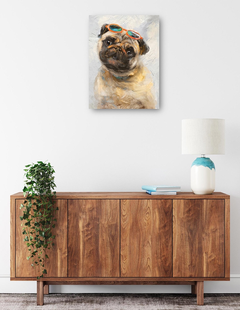 Cuadro decorativo Niños geniales III técnica mixta Animales Domésticos 2