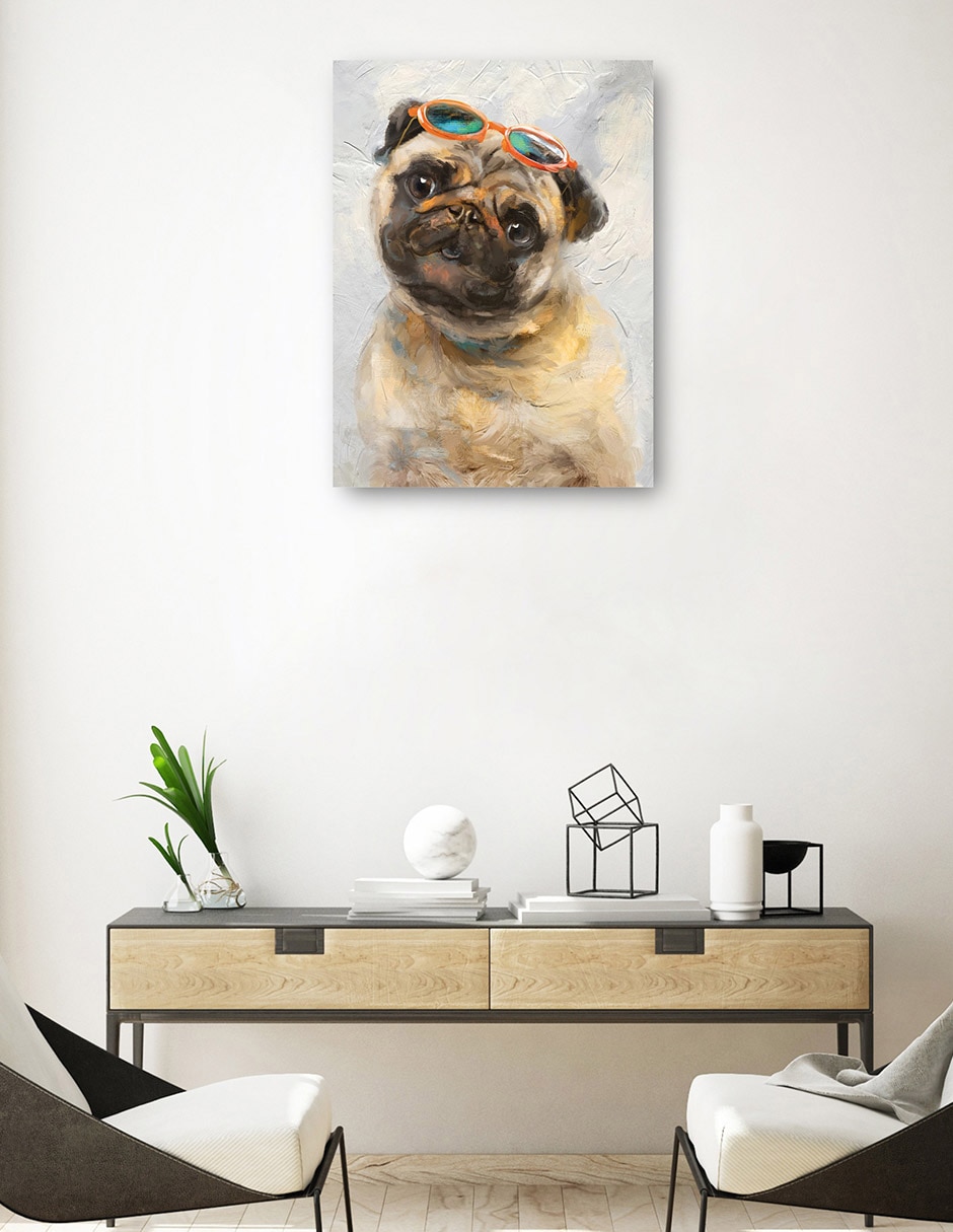 Cuadro decorativo Niños geniales III técnica mixta Animales Domésticos 3