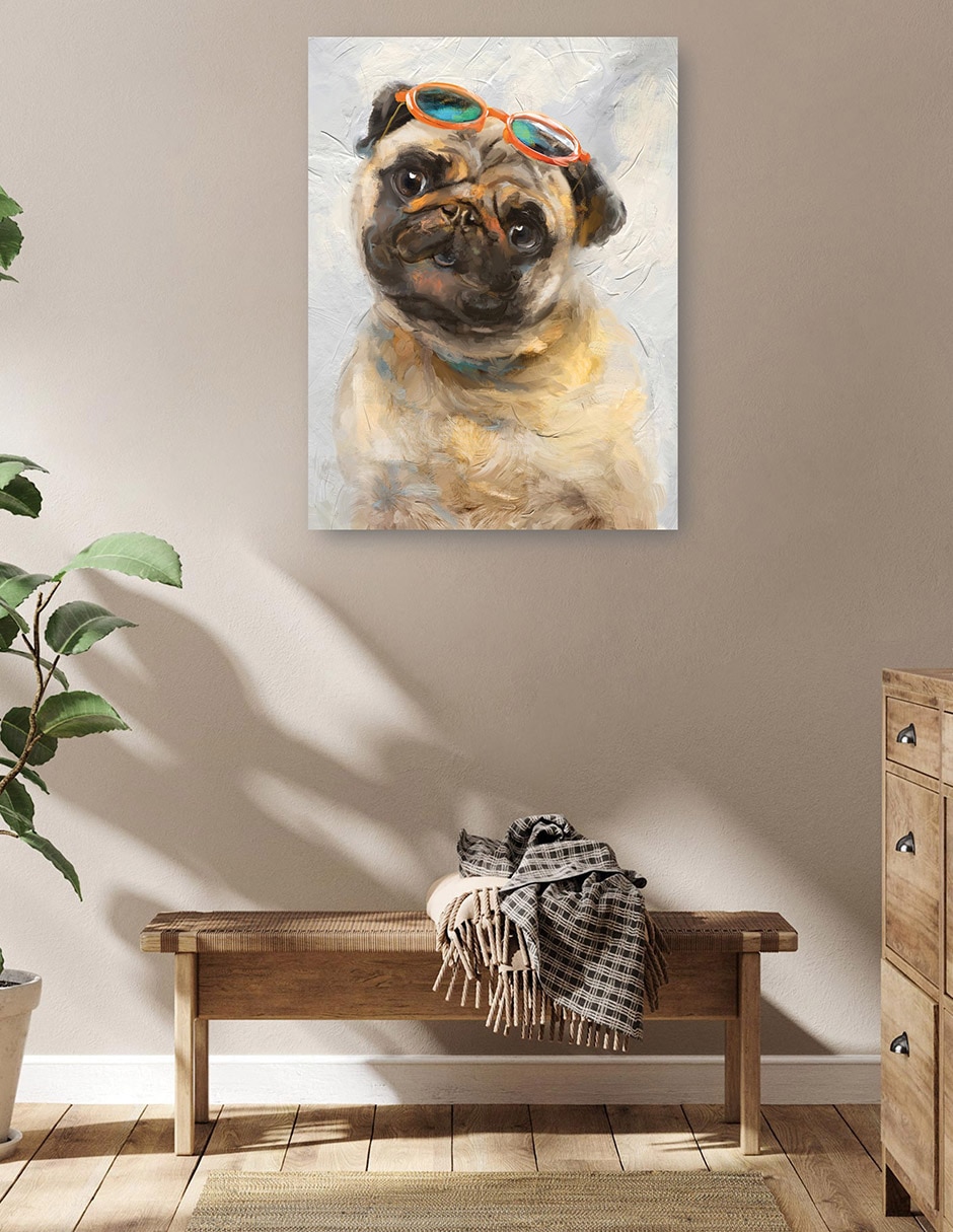 Cuadro decorativo Niños geniales III técnica mixta Animales Domésticos 5