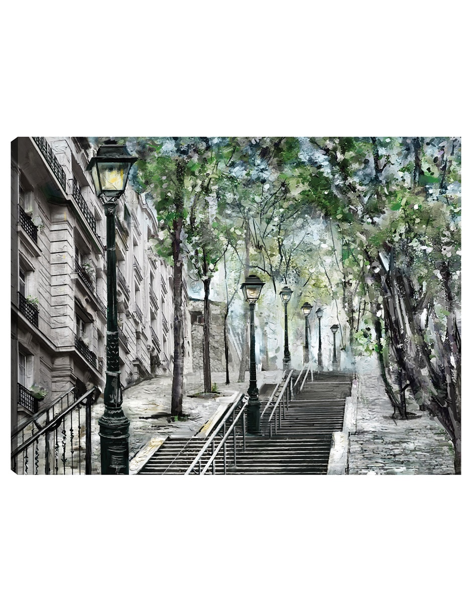 Cuadro decorativo Montmartre técnica mixta Arquitectura