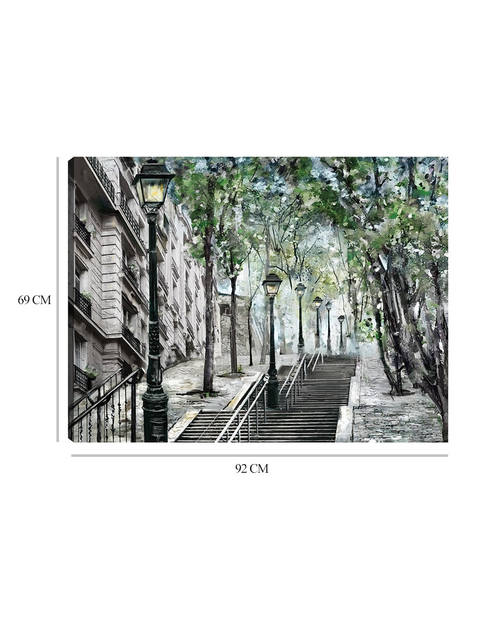Cuadro decorativo Montmartre técnica mixta Arquitectura 2