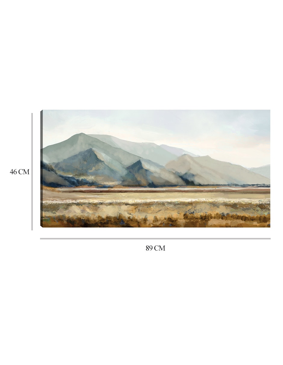 Cuadro decorativo Paisaje Capas III técnica mixta Campos 3