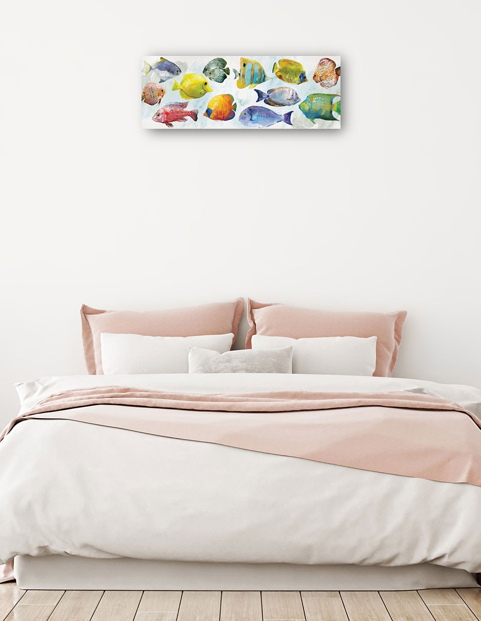 Cuadro decorativo Nado tropical técnica mixta Animales Marinos 2