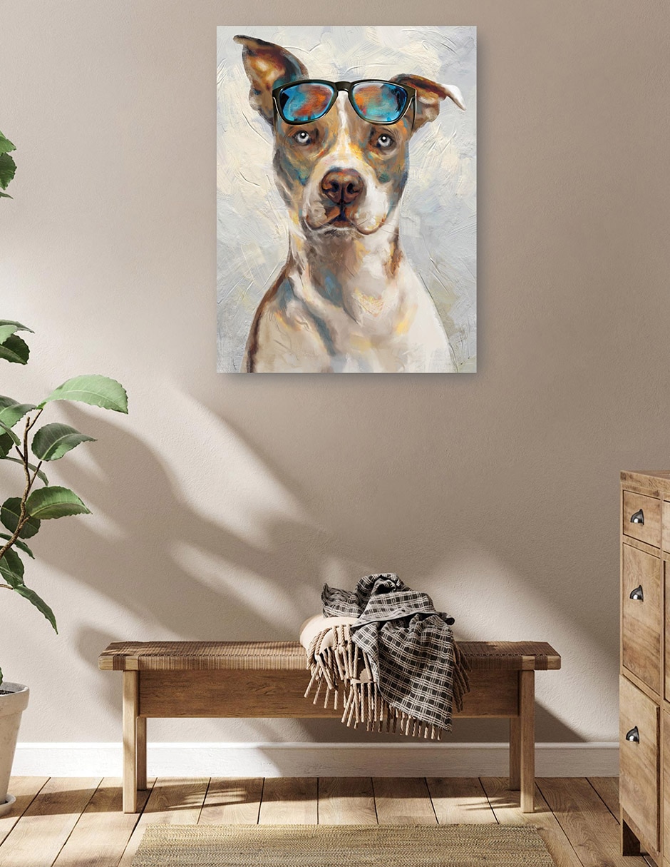 Cuadro decorativo Niños geniales I técnica mixta Animales Domésticos 5