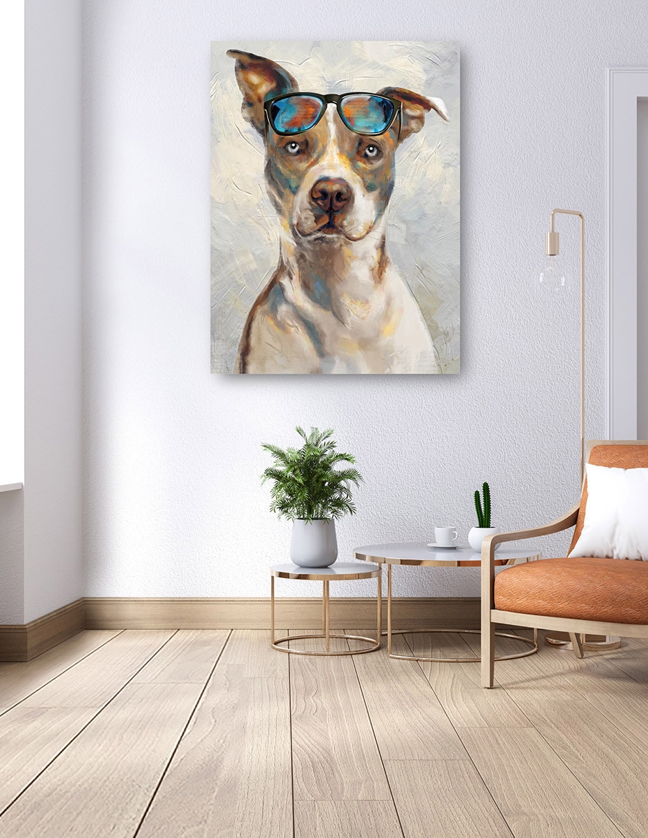 Cuadro decorativo Niños geniales I técnica mixta Animales Domésticos 6