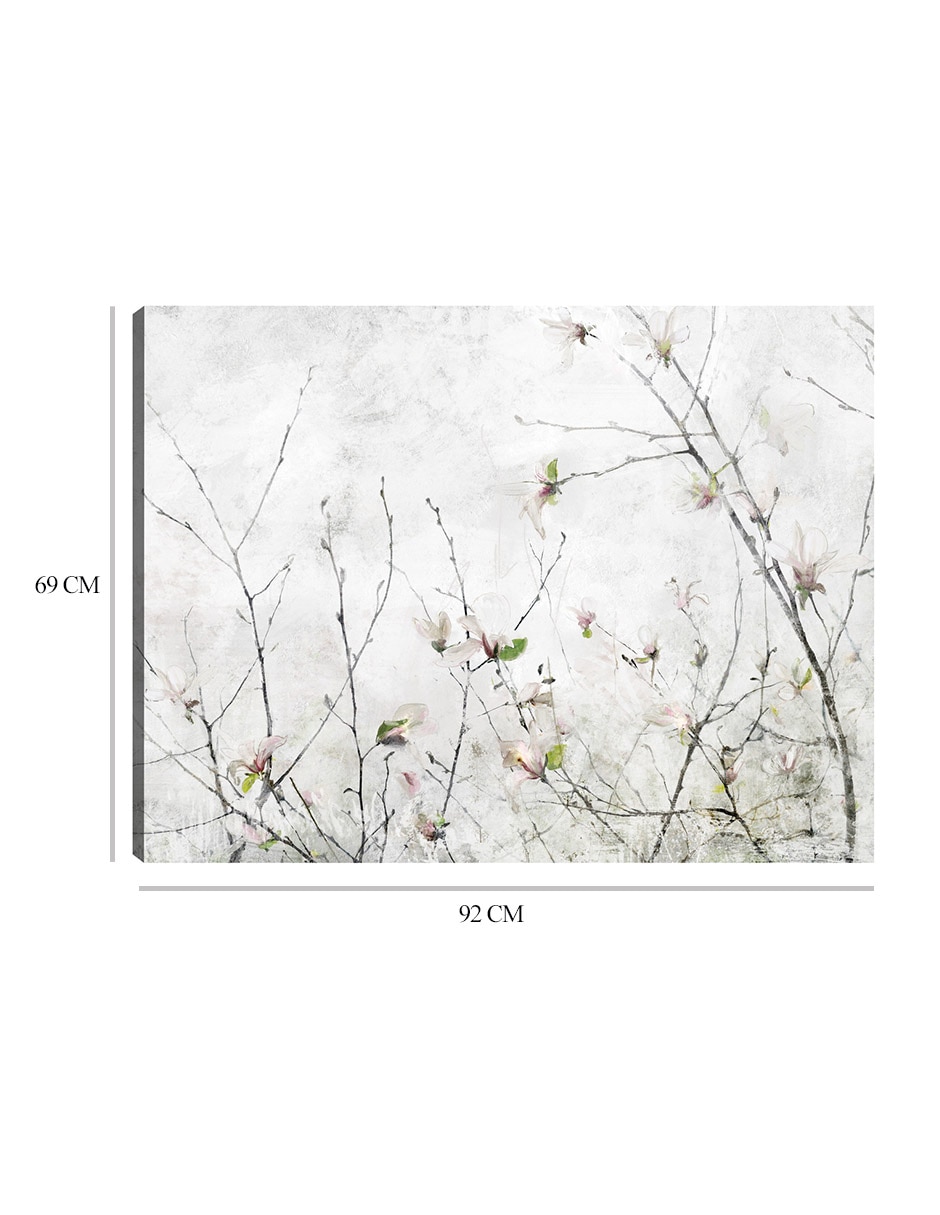 Cuadro decorativo Momento de magnolia técnica mixta Floración 3