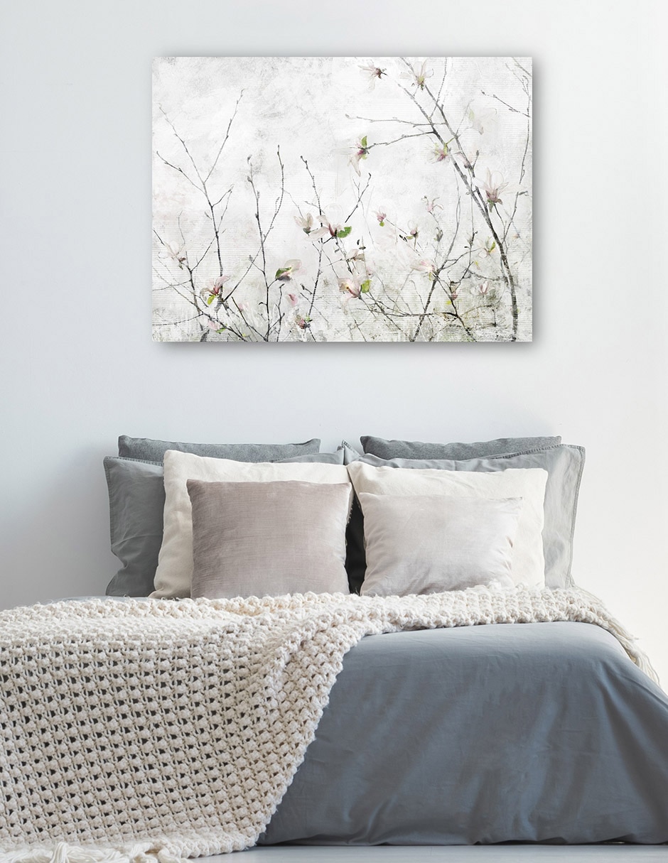Cuadro decorativo Momento de magnolia técnica mixta Floración 5