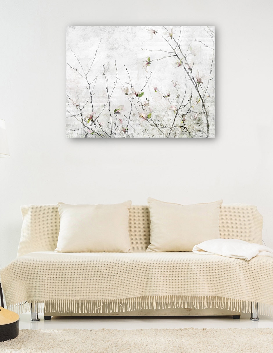 Cuadro decorativo Momento de magnolia técnica mixta Floración 6