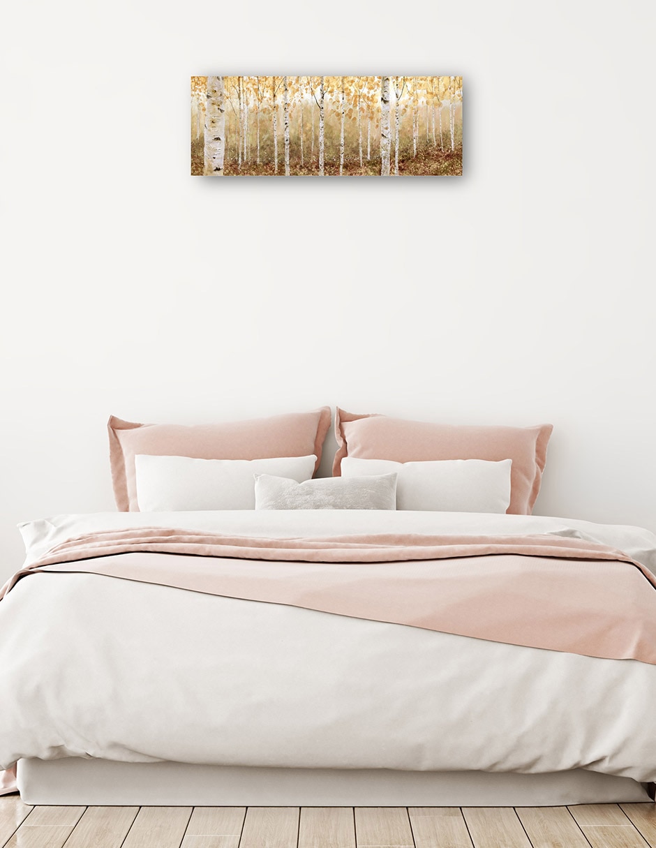Cuadro decorativo Oros de otoño técnica mixta Bosques 2