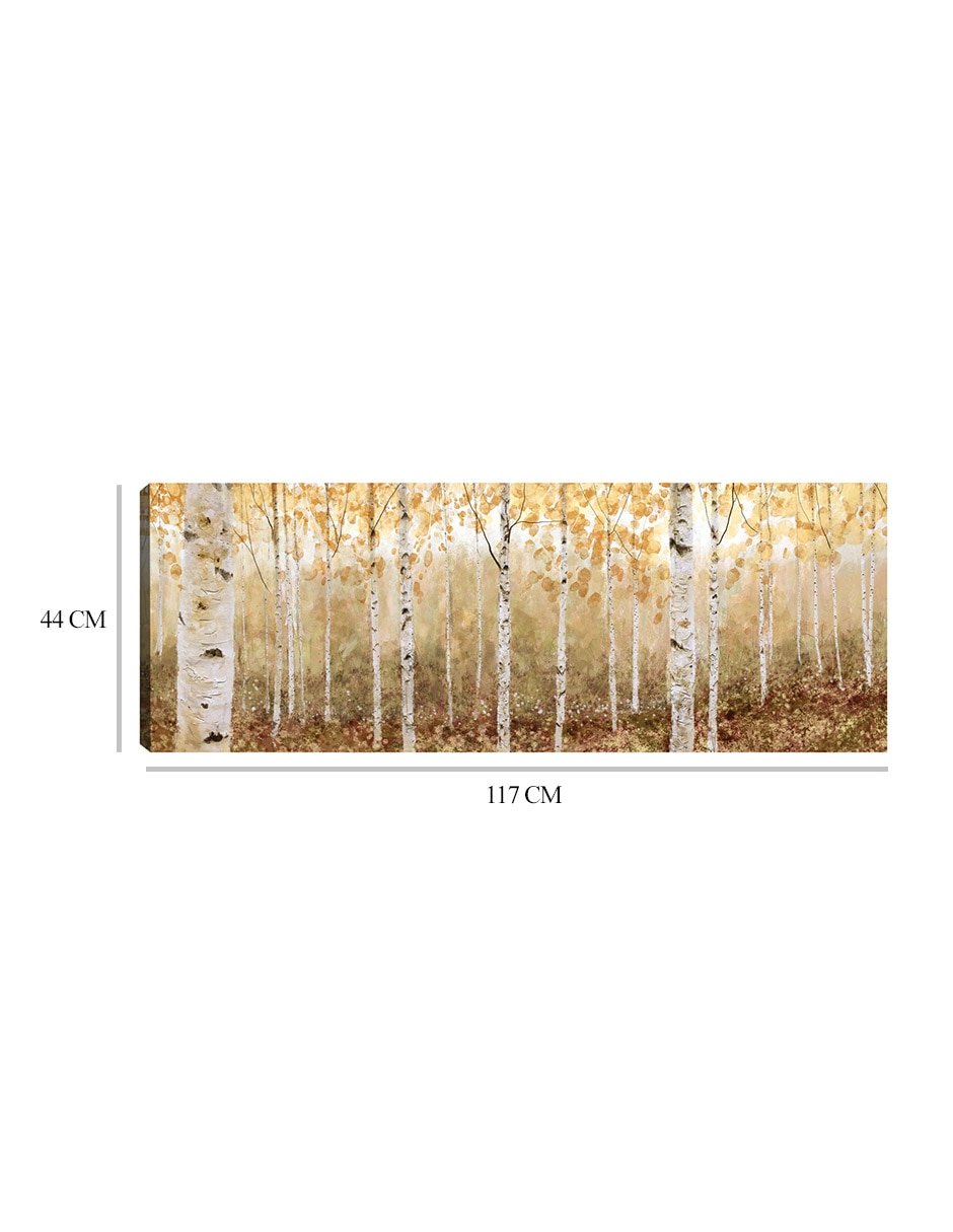 Cuadro decorativo Oros de otoño técnica mixta Bosques 7