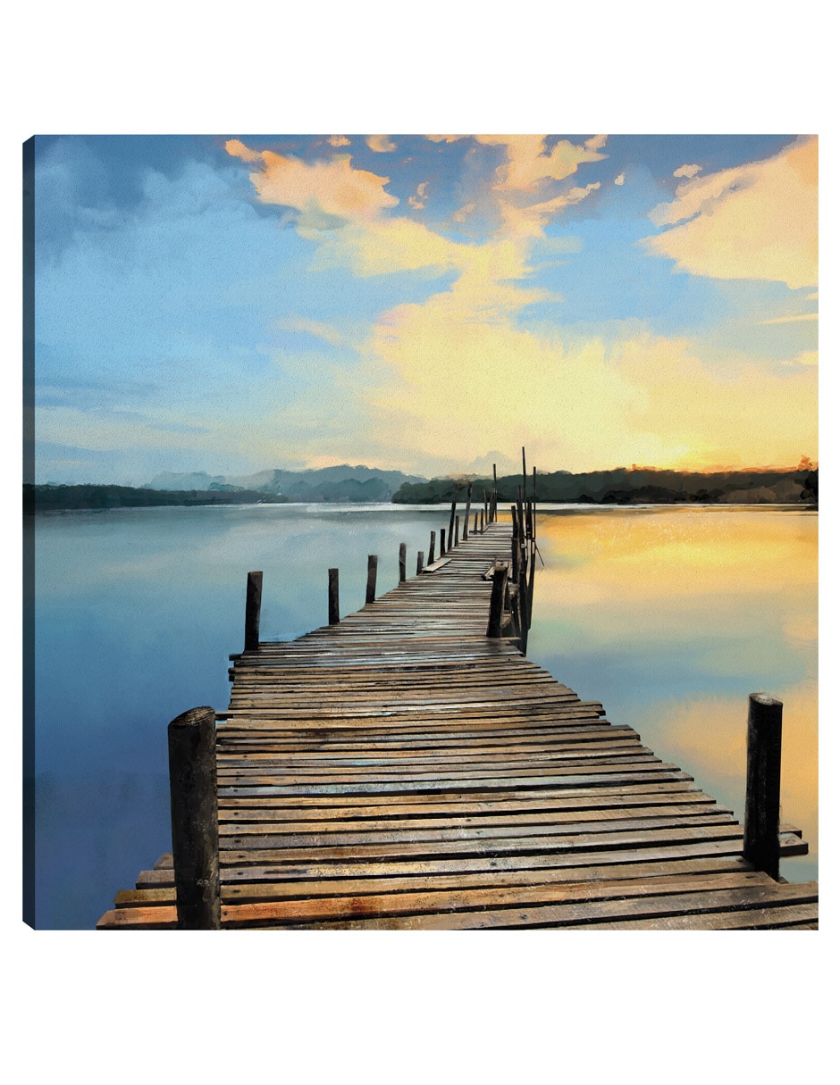 Cuadro decorativo Muelle Sunset técnica mixta Muelles Cuadro decorativo Muelle Sunset técnica mixta Muelles