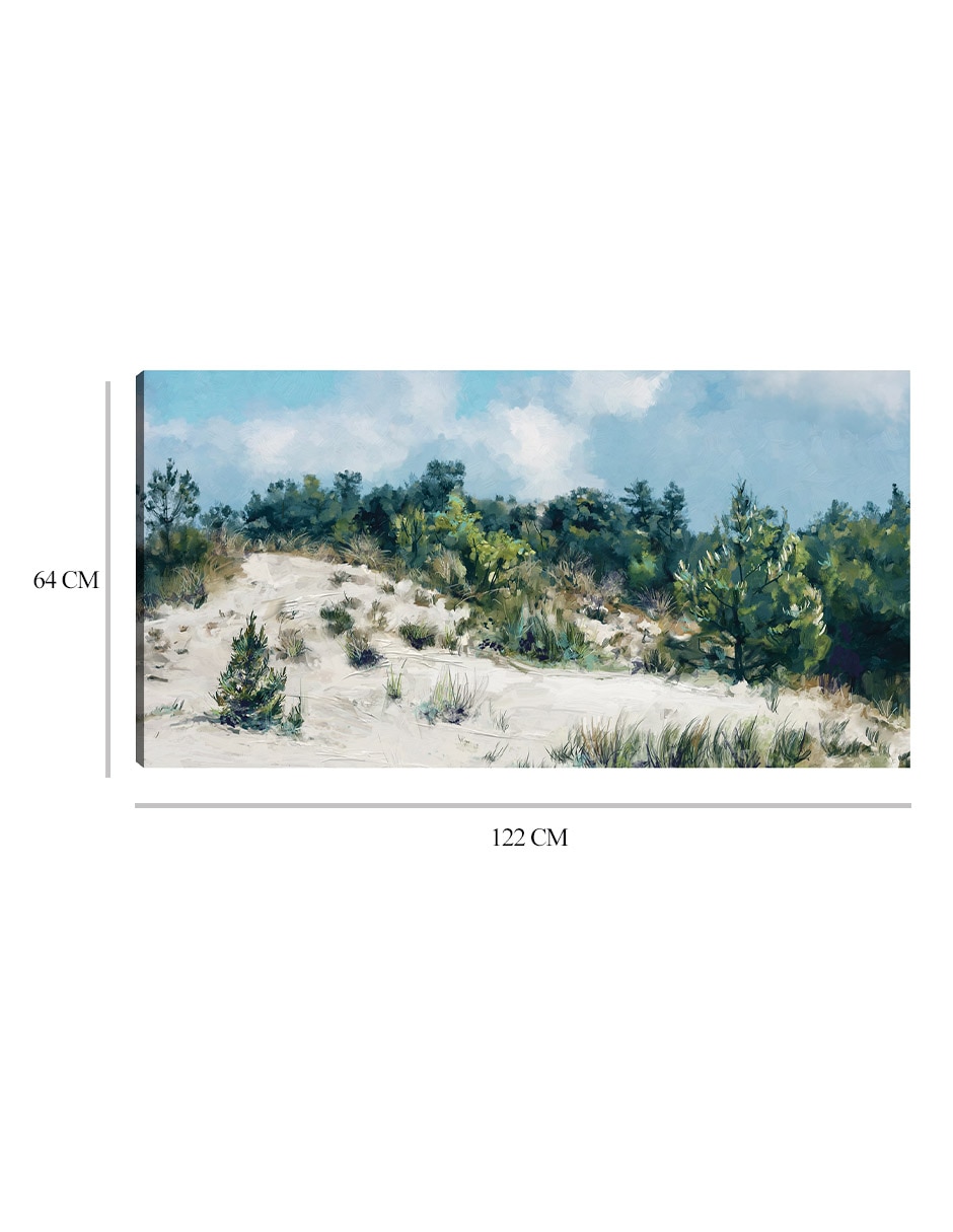 Cuadro decorativo Paisaje de dunas técnica mixta Muelles 3