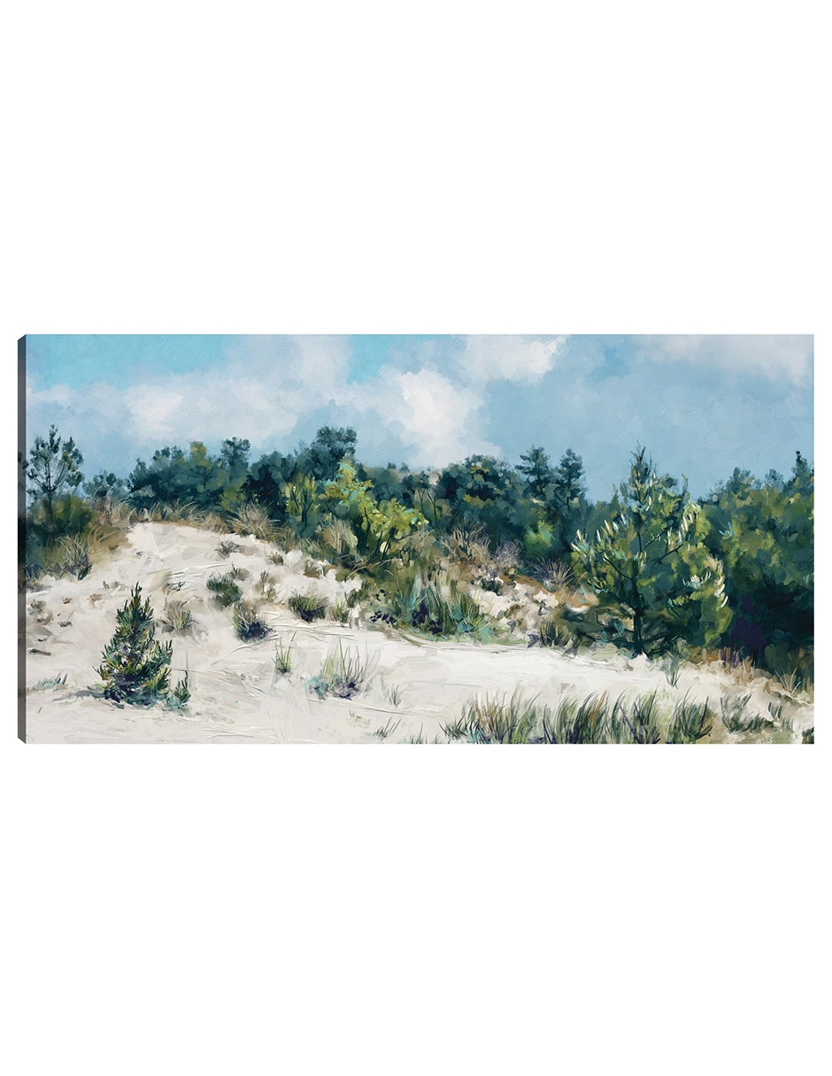Cuadro decorativo Paisaje de dunas técnica mixta Muelles Cuadro decorativo Paisaje de dunas técnica mixta Muelles