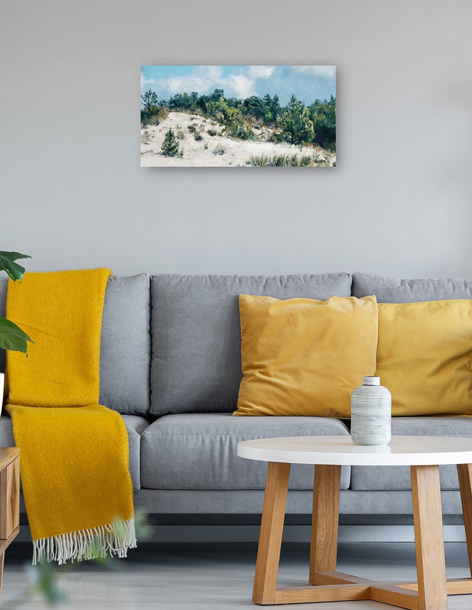 Cuadro decorativo Paisaje de dunas técnica mixta Muelles 4