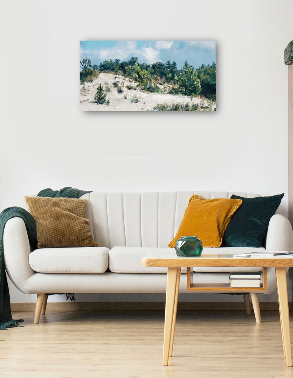 Cuadro decorativo Paisaje de dunas técnica mixta Muelles 5