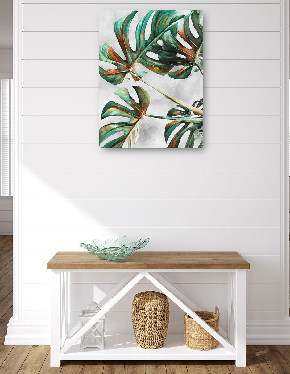 Cuadro decorativo Monstruosa técnica mixta Floración 4