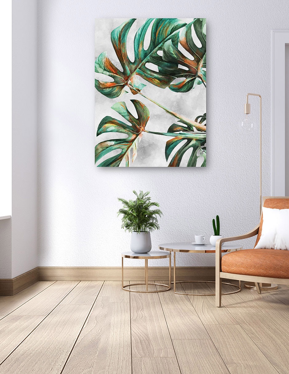 Cuadro decorativo Monstruosa técnica mixta Floración 6
