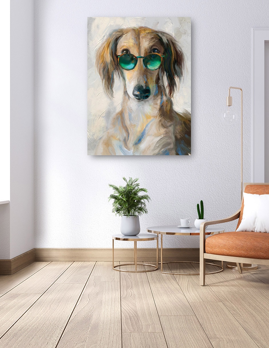 Cuadro decorativo Niños geniales II técnica mixta Animales Domésticos 6
