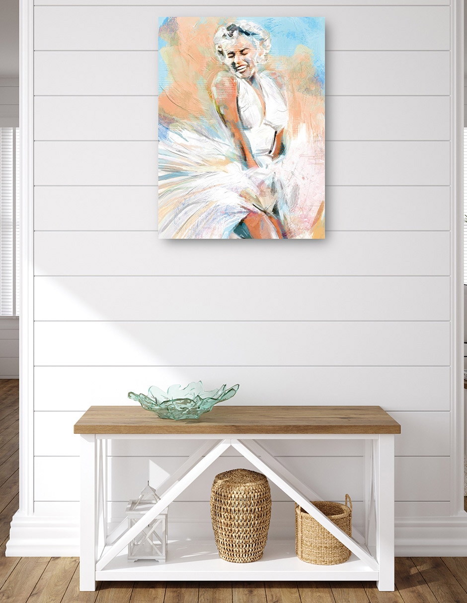 Cuadro decorativo Momento Marilyn técnica mixta Gente 4