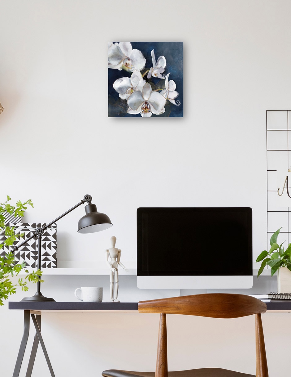 Cuadro decorativo Orquídea en la marina técnica mixta Floración 3