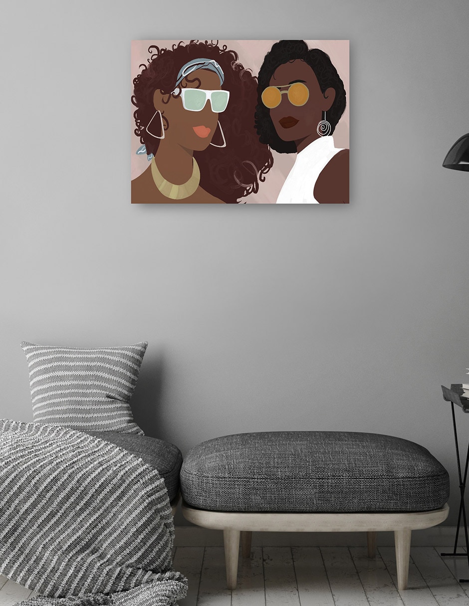 Cuadro decorativo Novias técnica mixta Gente 4