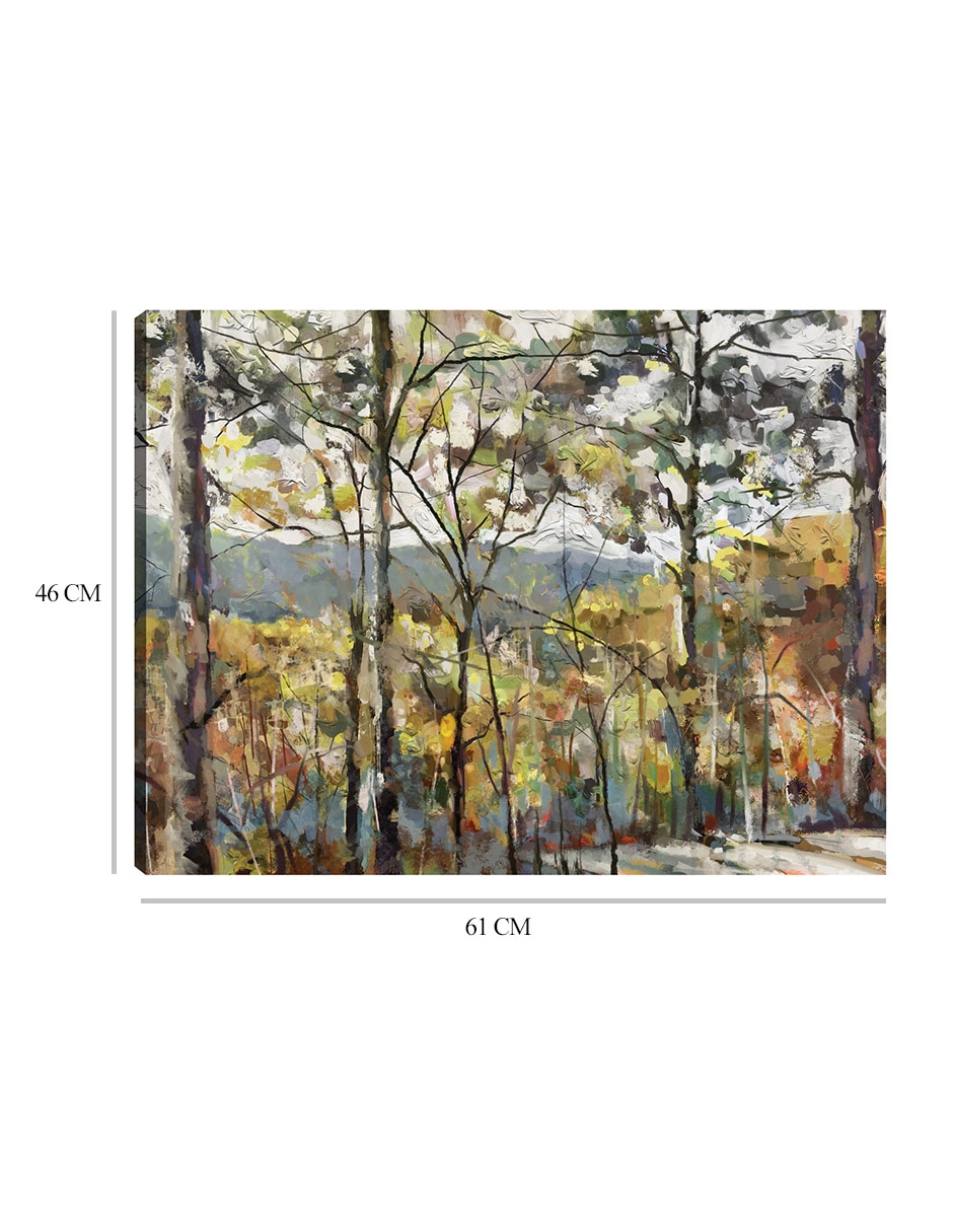 Cuadro decorativo Nuevas alturas técnica mixta Bosques 3