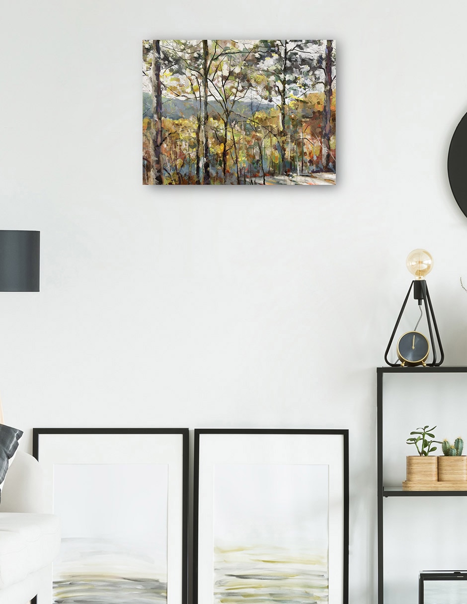 Cuadro decorativo Nuevas alturas técnica mixta Bosques 3