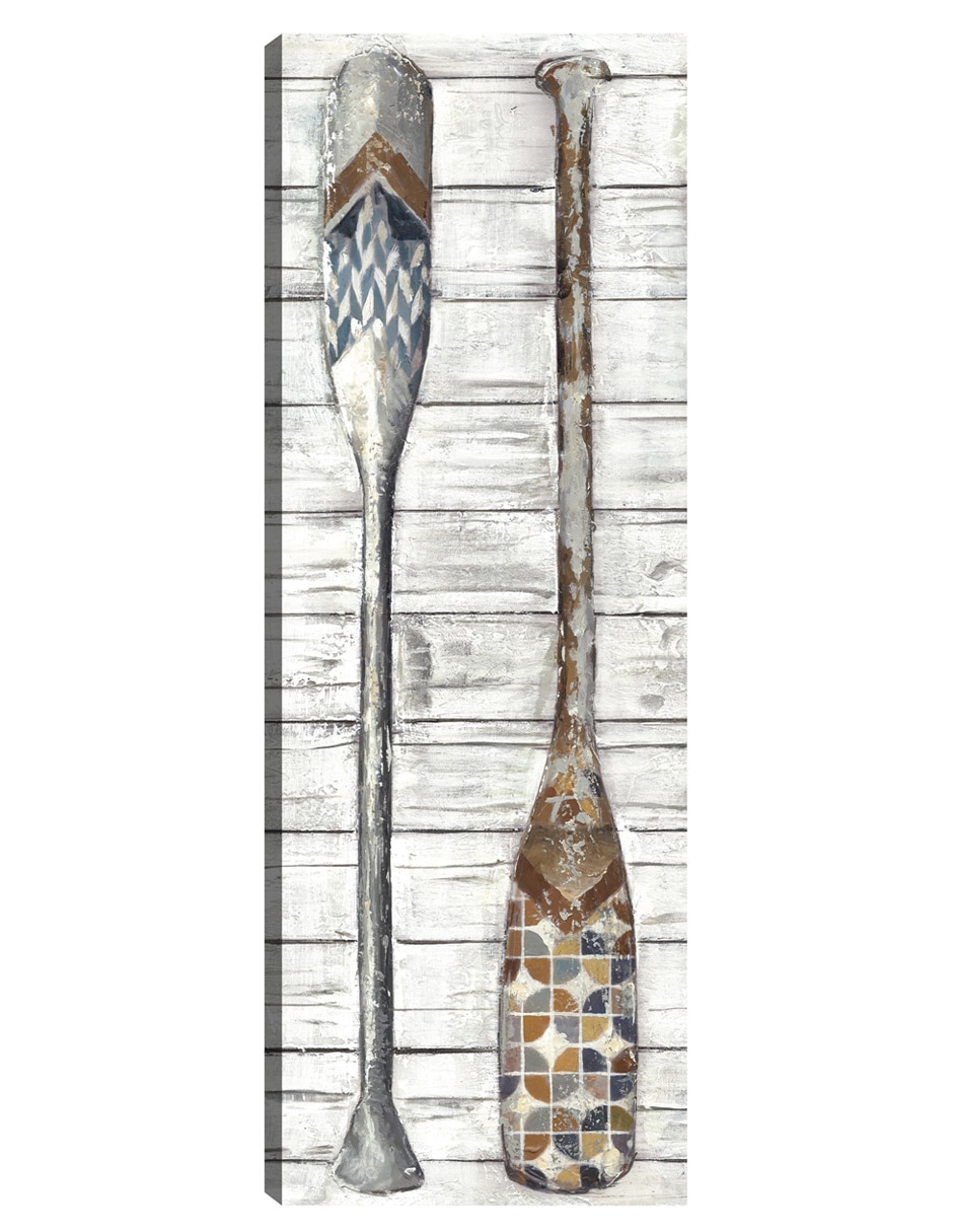 Cuadro decorativo Panel de remos y palas II técnica mixta Objetos