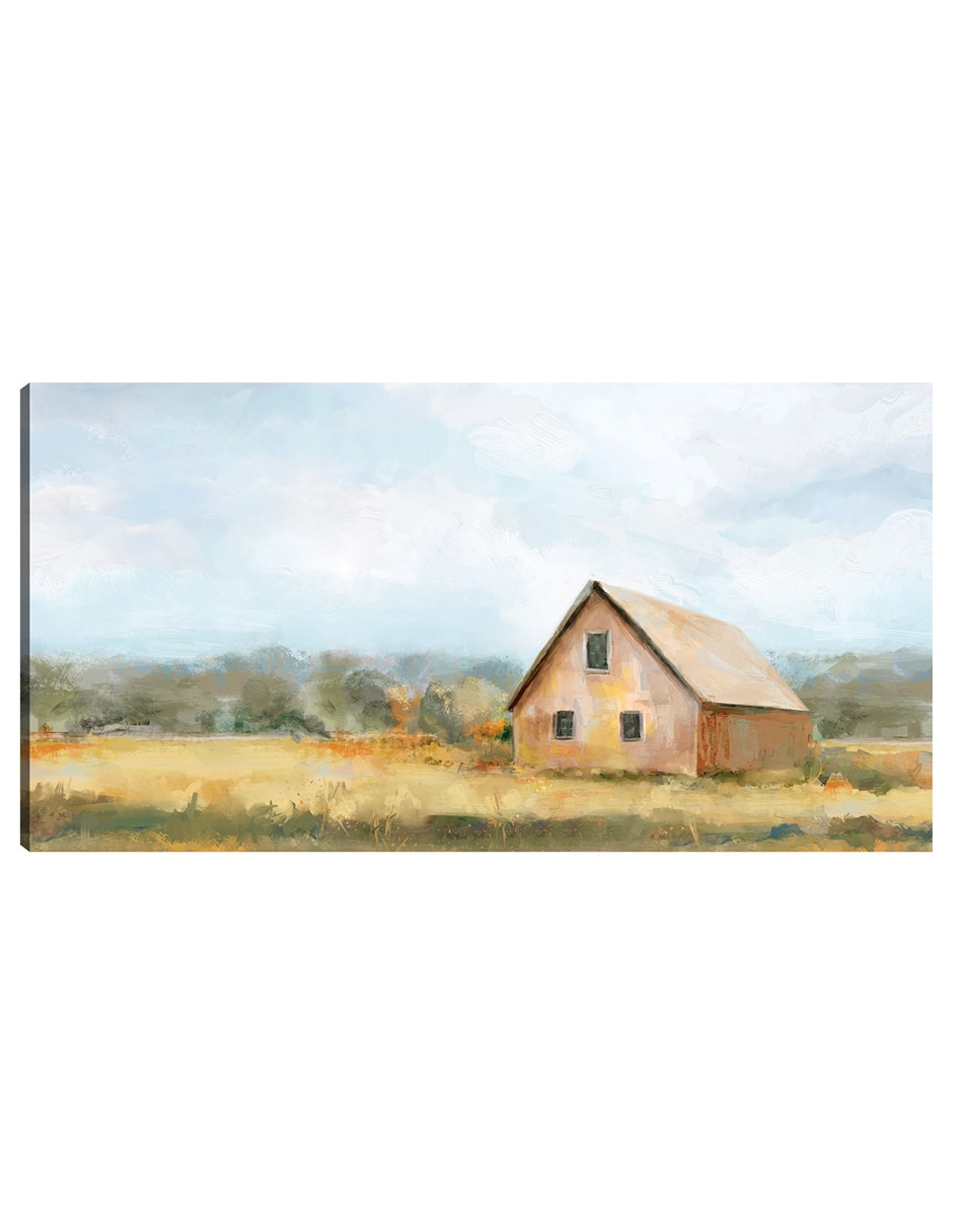 Cuadro decorativo Panel de refugio técnica mixta Campos Cuadro decorativo Panel de refugio técnica mixta Campos