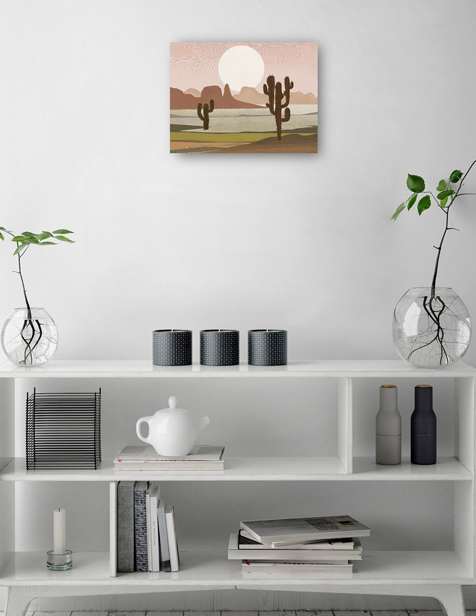 Cuadro decorativo Paisaje lunar del desierto I técnica mixta Desiertos 2