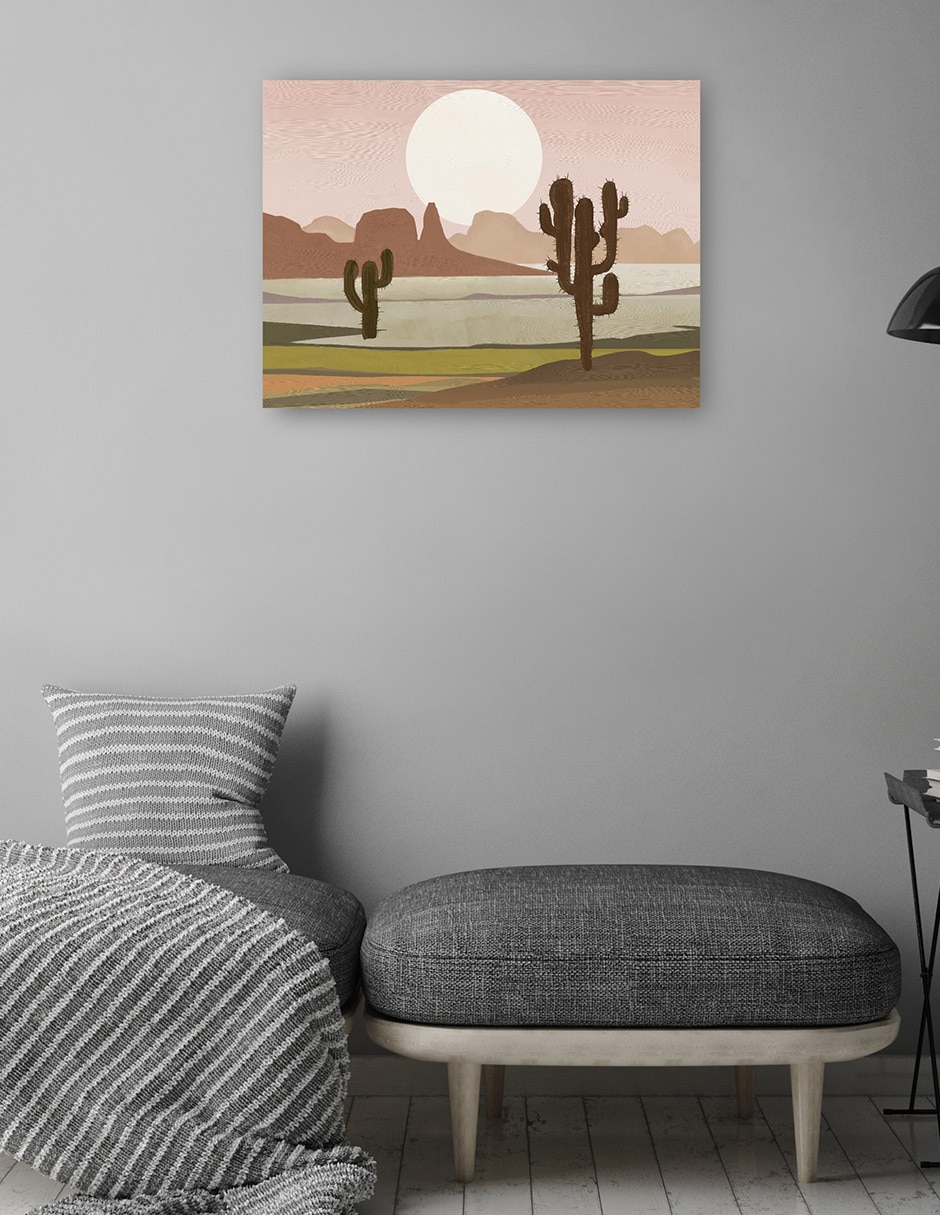 Cuadro decorativo Paisaje lunar del desierto I técnica mixta Desiertos 4
