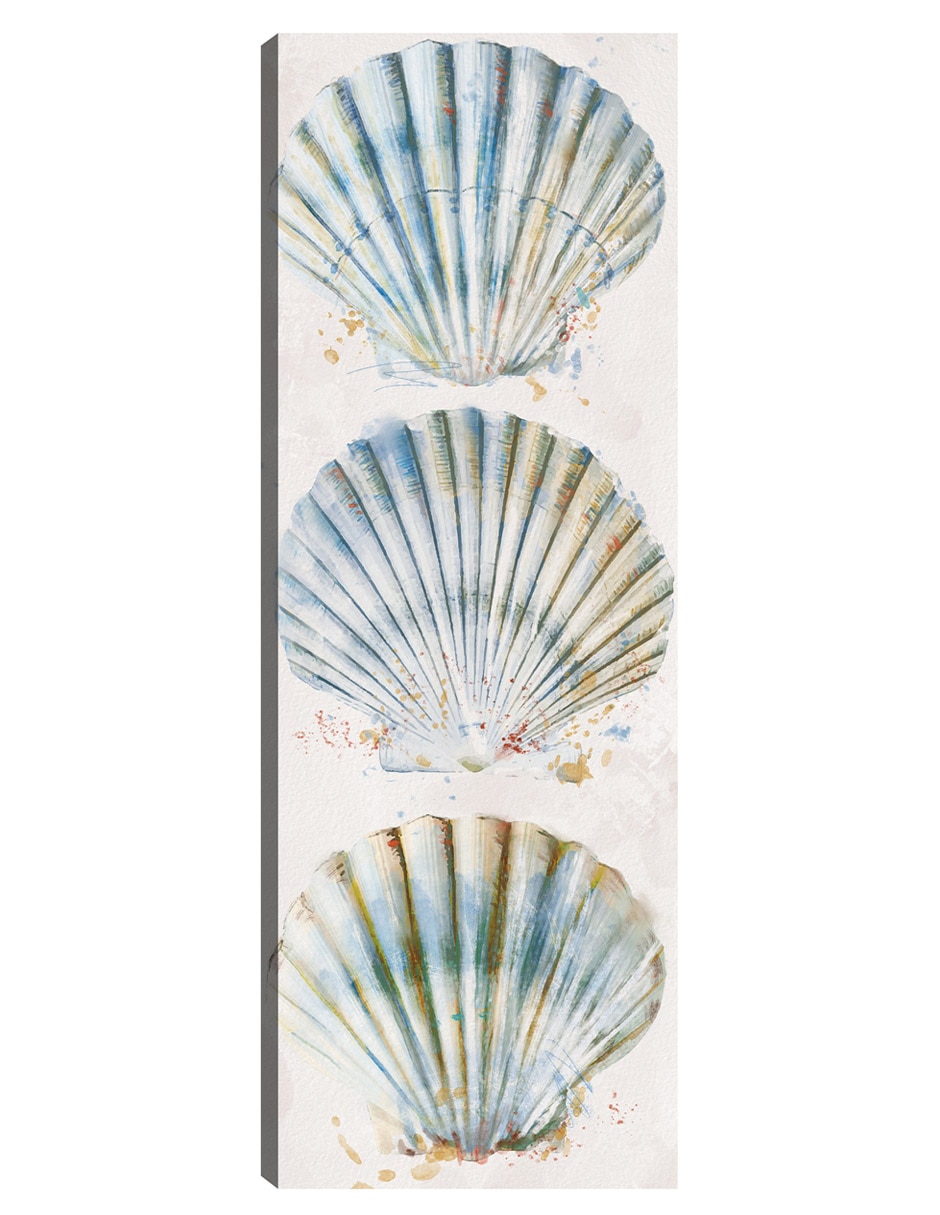 Cuadro decorativo Panel de concha I técnica mixta Animales Marinos
