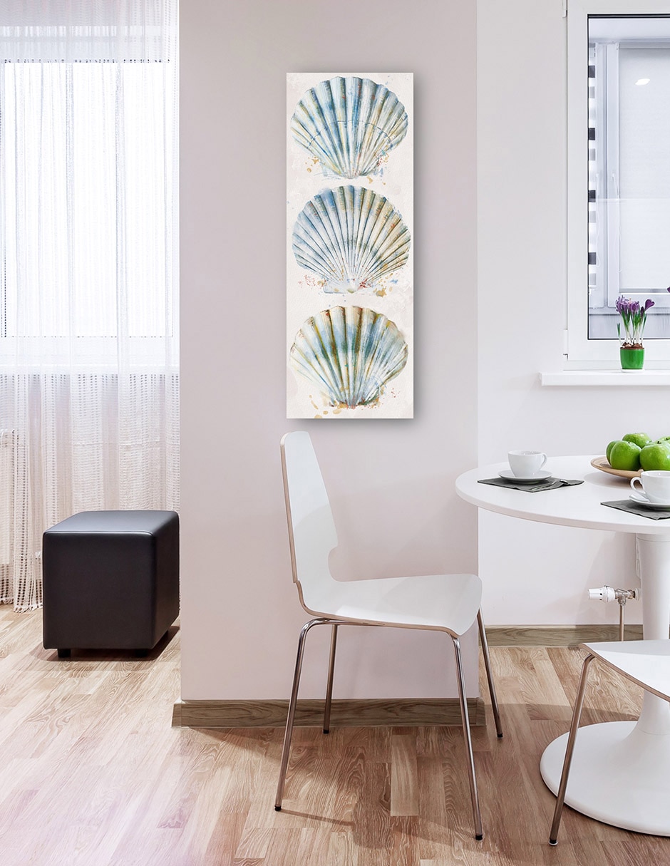 Cuadro decorativo Panel de concha I técnica mixta Animales Marinos 3