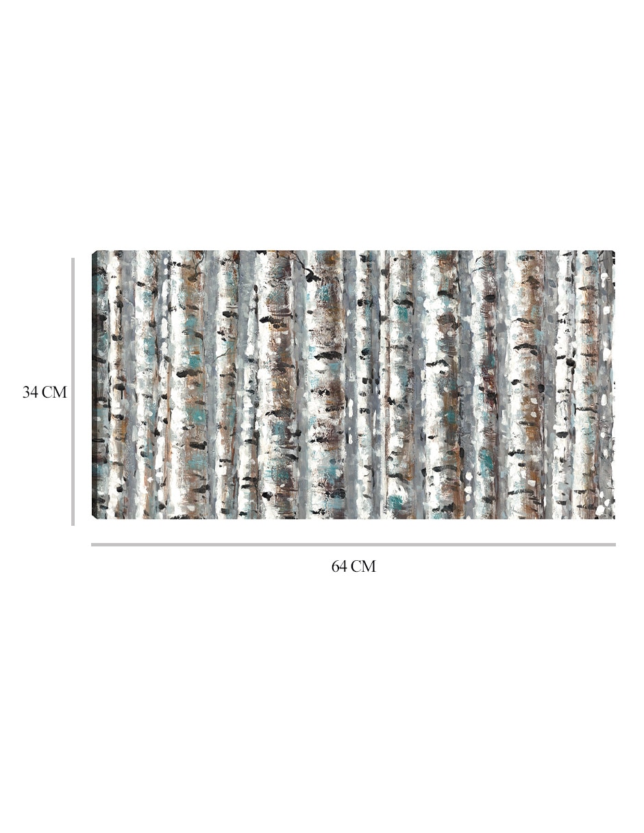 Cuadro decorativo Panel Abstracción Abedul técnica mixta Inspiración 2