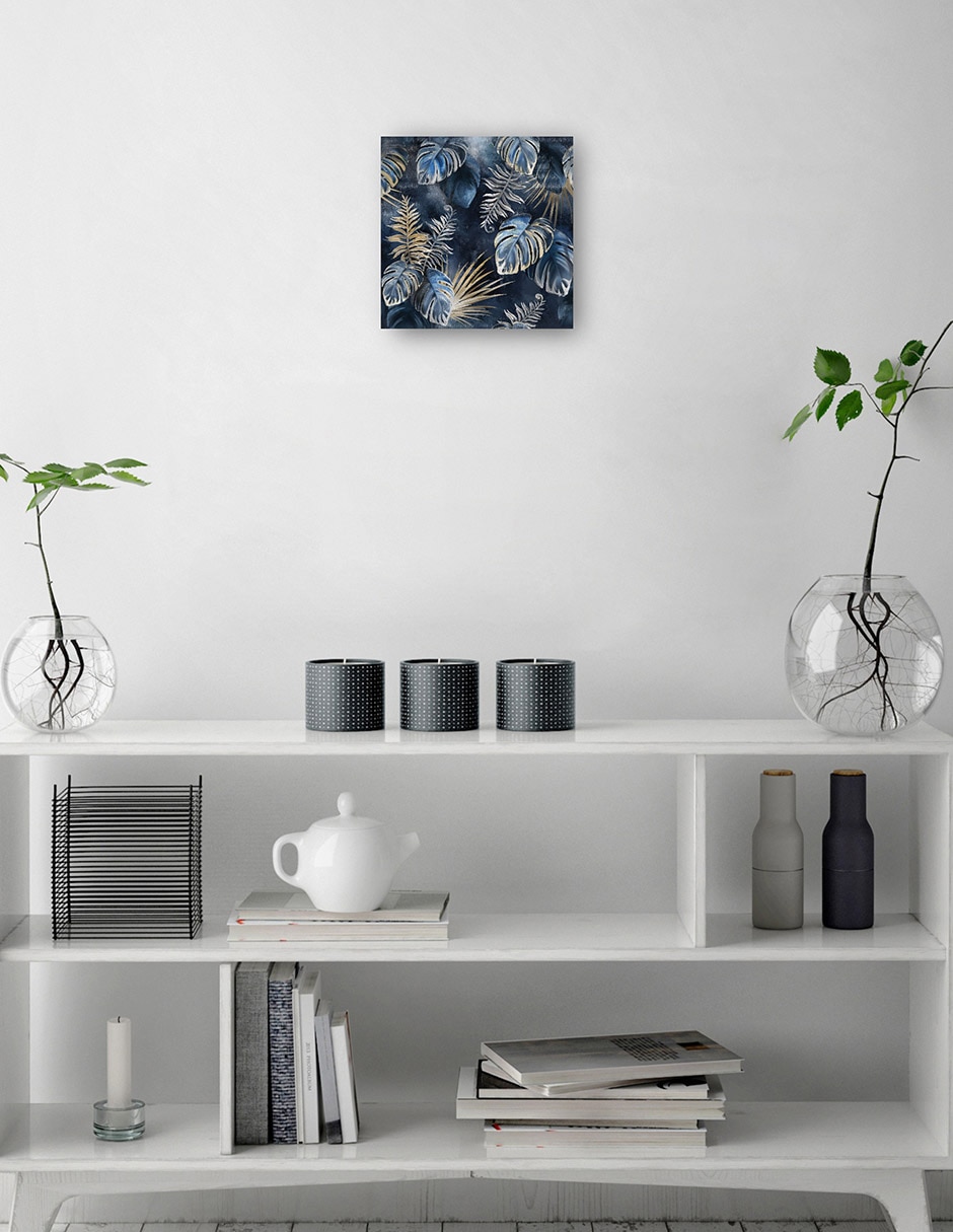 Cuadro decorativo Palmas de medianoche técnica mixta Floración 3