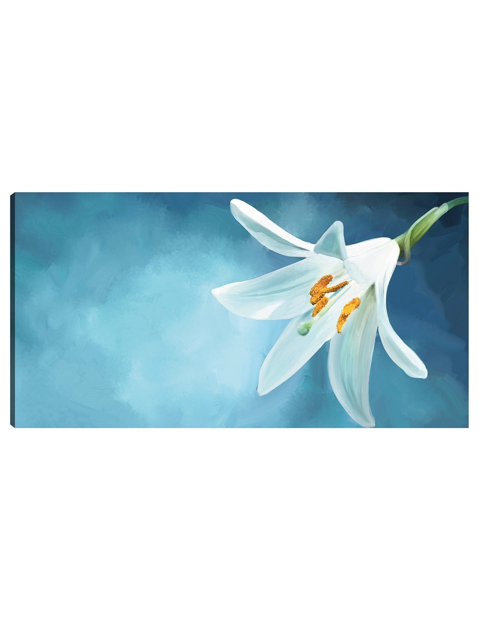 Cuadro decorativo Panel de lirio moderno suave técnica mixta Floración Cuadro decorativo Panel de lirio moderno suave técnica mixta Floración