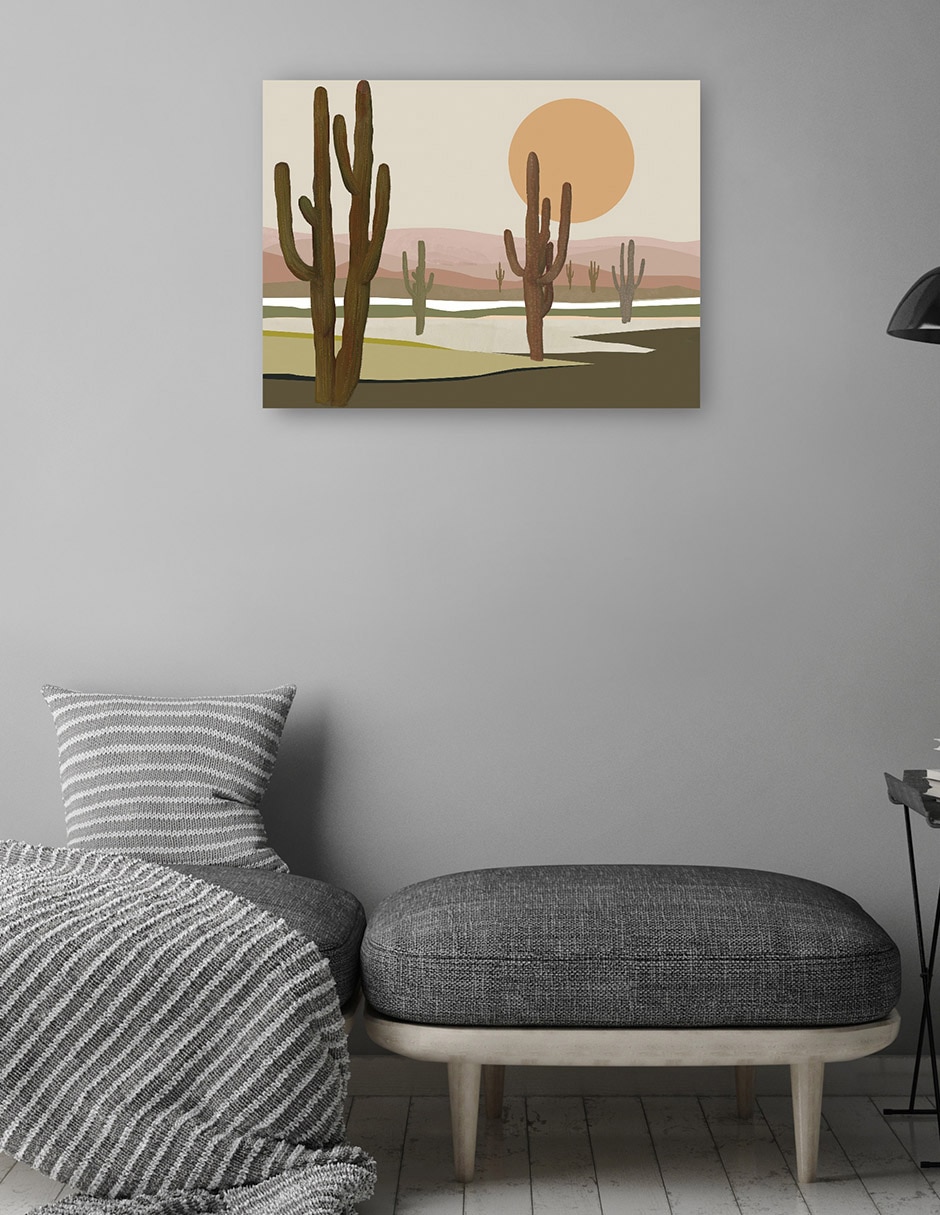 Cuadro decorativo Paisaje lunar del desierto II técnica mixta Desiertos 4