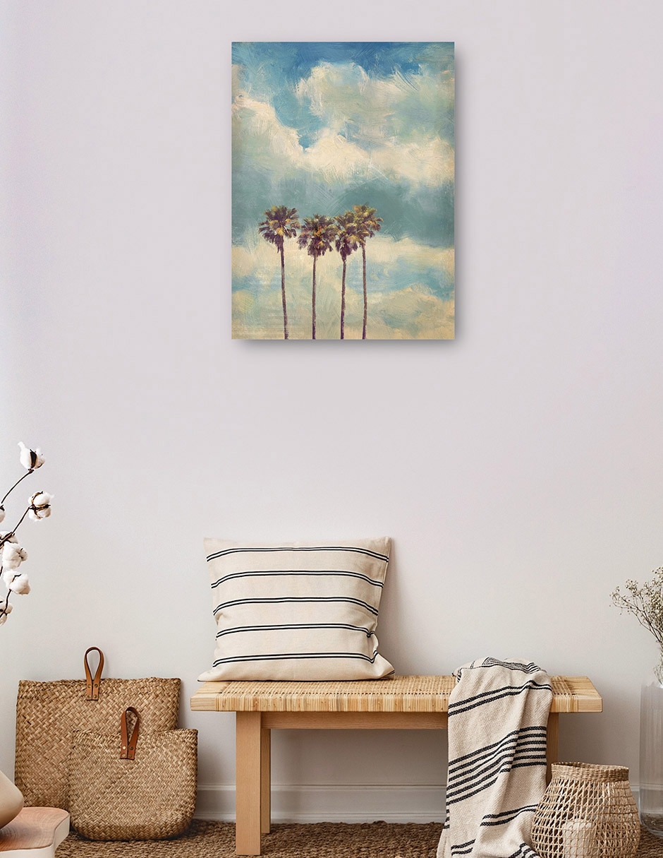 Cuadro decorativo Palmas de la vendimia técnica mixta Trópico 3